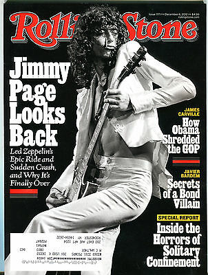 Rolling Stone Magazine December 6 2012 Jimmy Page EX 051316jhe