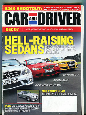 Car and Driver Magazine December 2007 Audi BMW Mercedes EX 041816jhe