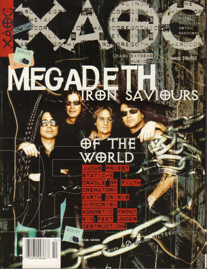 XAOC Chaos Extreme Music Magazine October 2001 Megadeth 012918DBE2