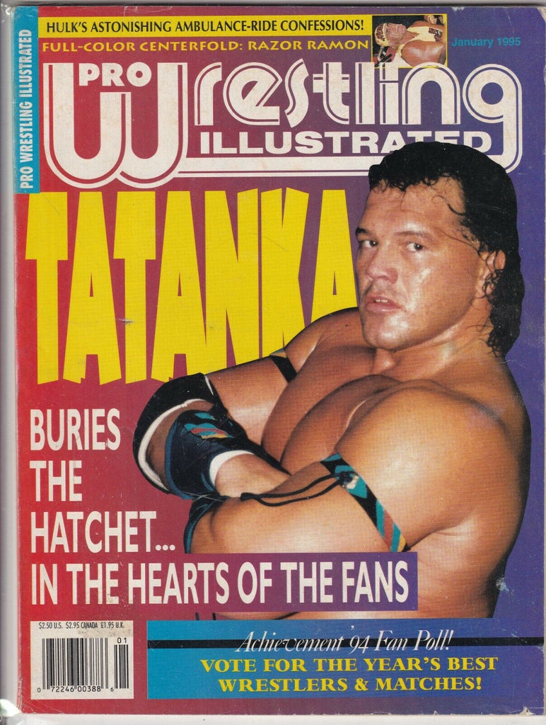 Pro Wrestling Illustrated Tatanka Razor Ramon January 1995 060519nonr