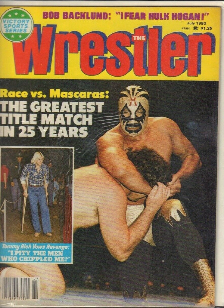 The Wrestler July 1980 Harley Race Mil Mascaras Tommy Rich Hulk Hogan 022719DBE