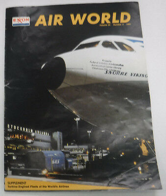 Exxon Air World Magazine SAS Pioneers Again & Engines Vol.33 No.2 1981 081915R