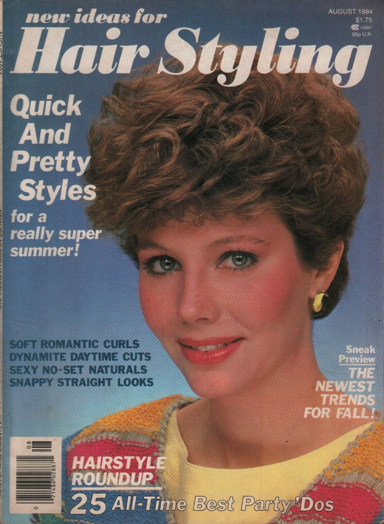 New Ideas for Hair Styling August 1984 Vintage Hairstyles 072619AME2