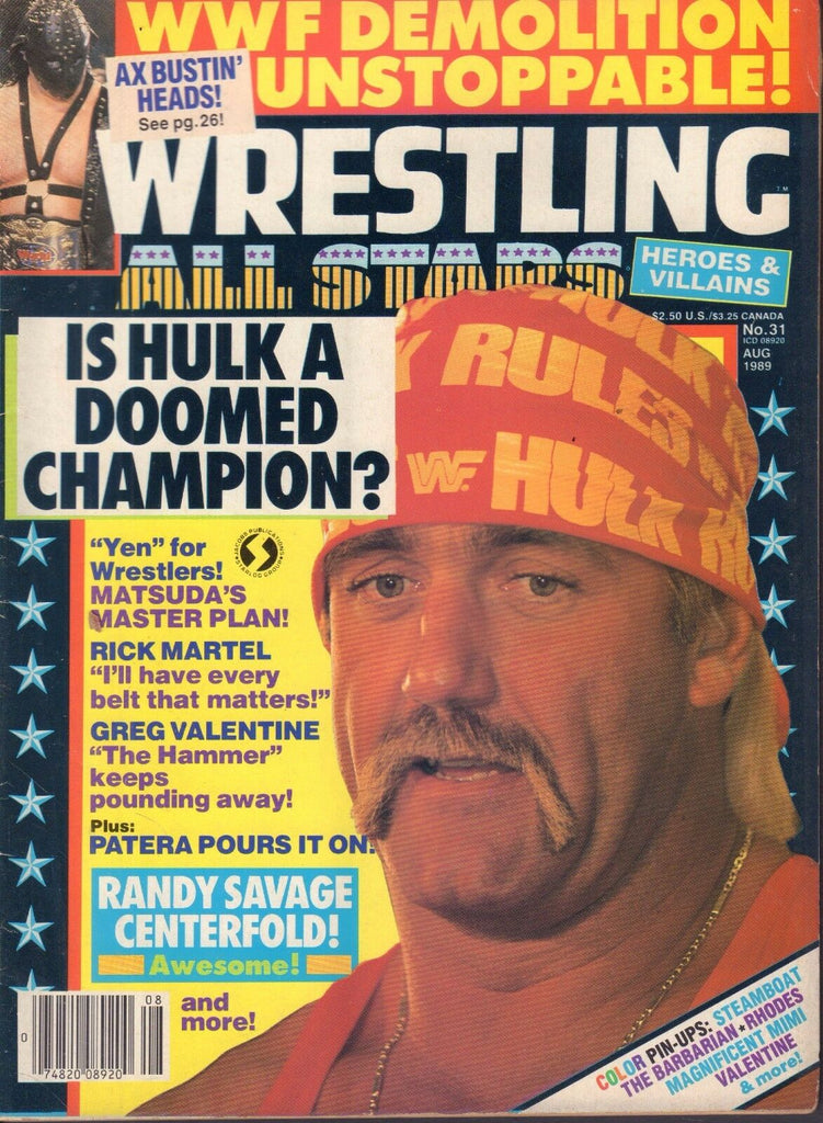 Wrestling All Stars Heroes & Villains August 1989 Hulk Hogan 040717nonDBE2