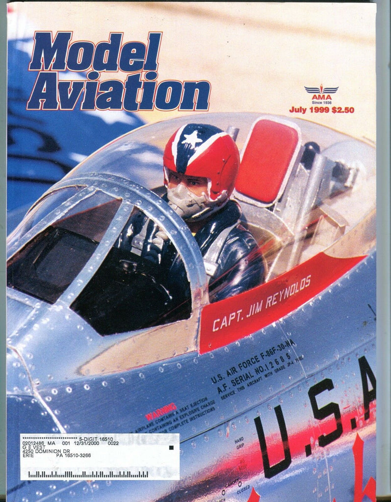 Model Aviation Magazine July 1999 Jim Reynolds EX w/ML 050117nonjhe