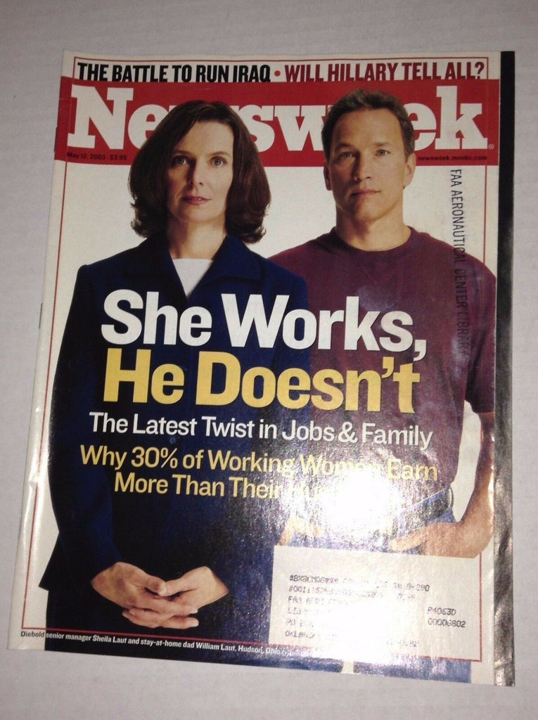 Newsweek Magazine Hillary Clinton & Iraq May 12, 2003 FAA 022917NONRH