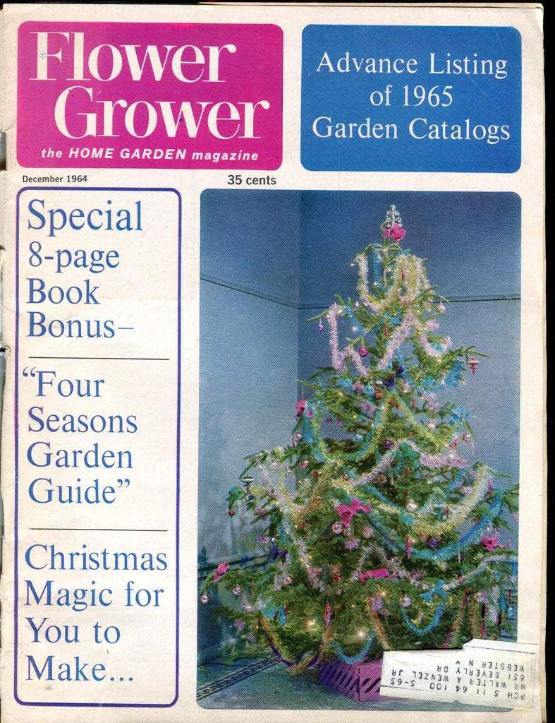 Flower Grower Magazine December 1964 ACC w/ML 021517jhe