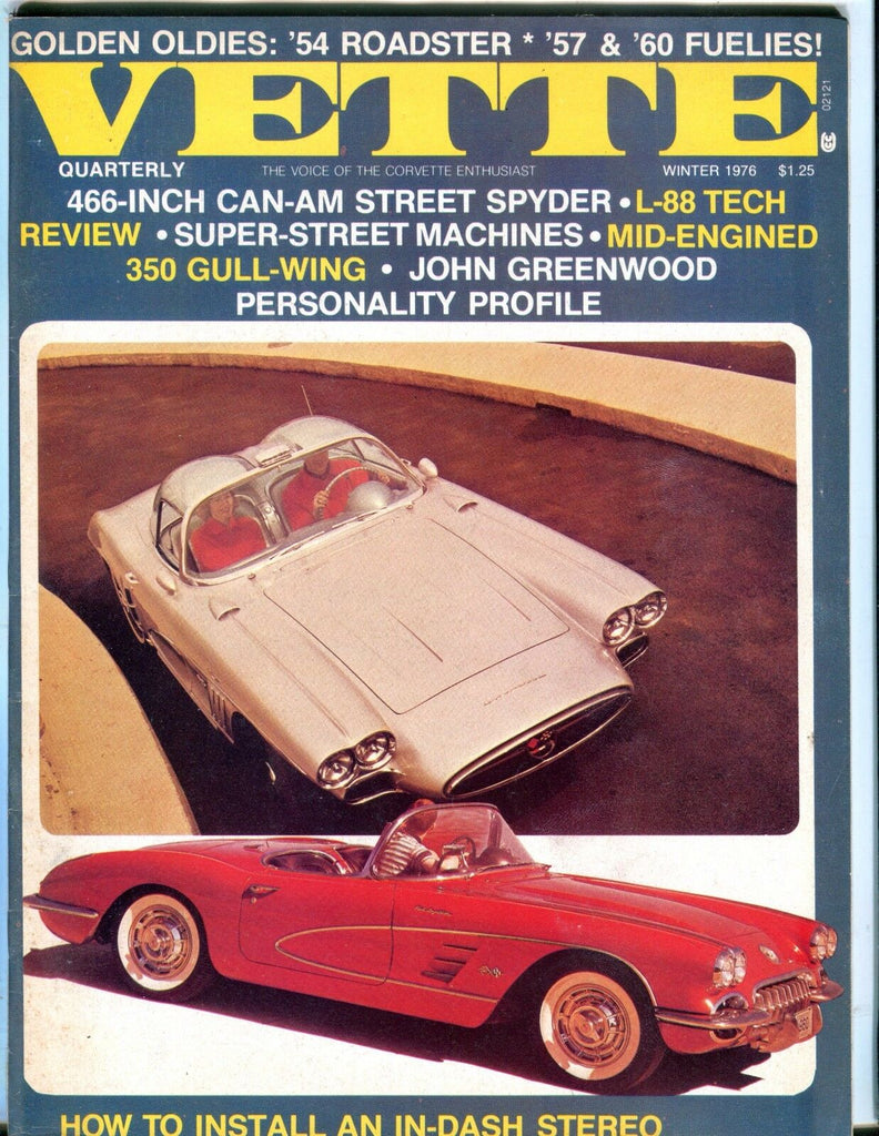 Vette Magazine Winter 1976 John Greenwood Corvette EX No ML 052617nonjhe
