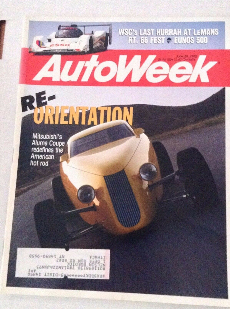 Autoweek Magazine Mitsubishi Aluma Coupe June 29, 1992 011617rh