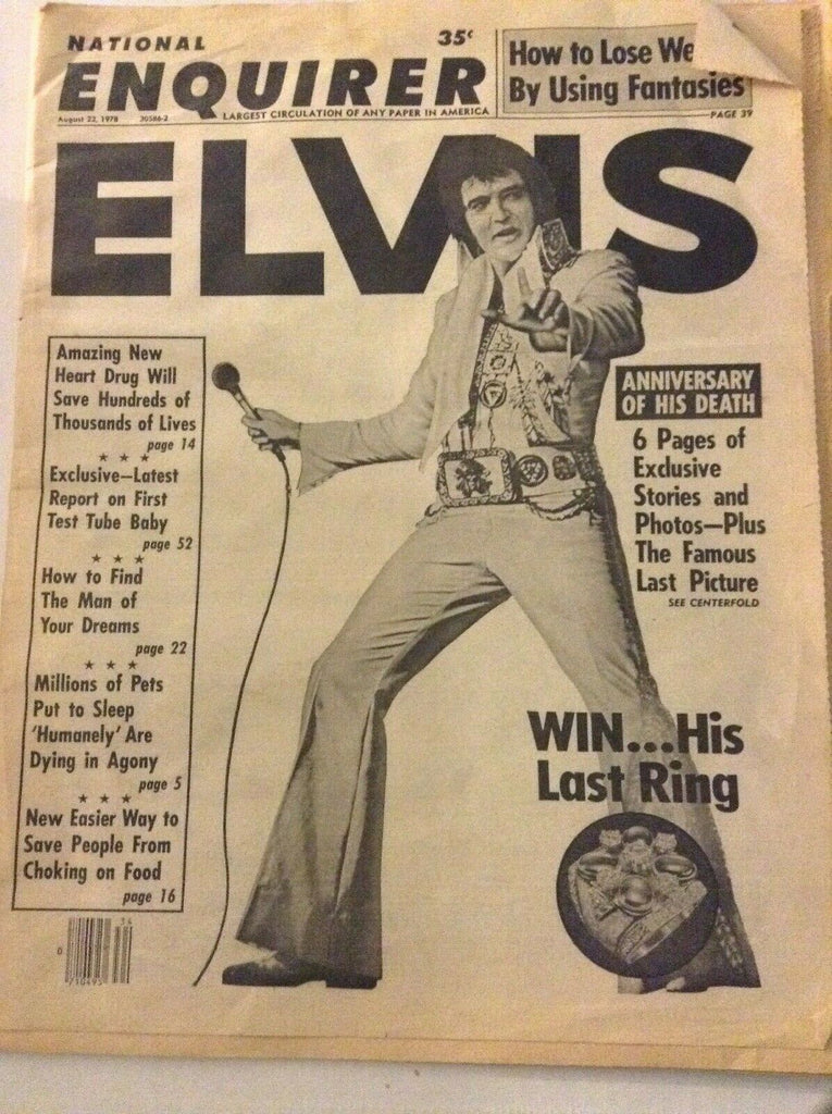 National Enquirer Magazine Elvis Presley Tribute August 22, 1978 042519nonrh