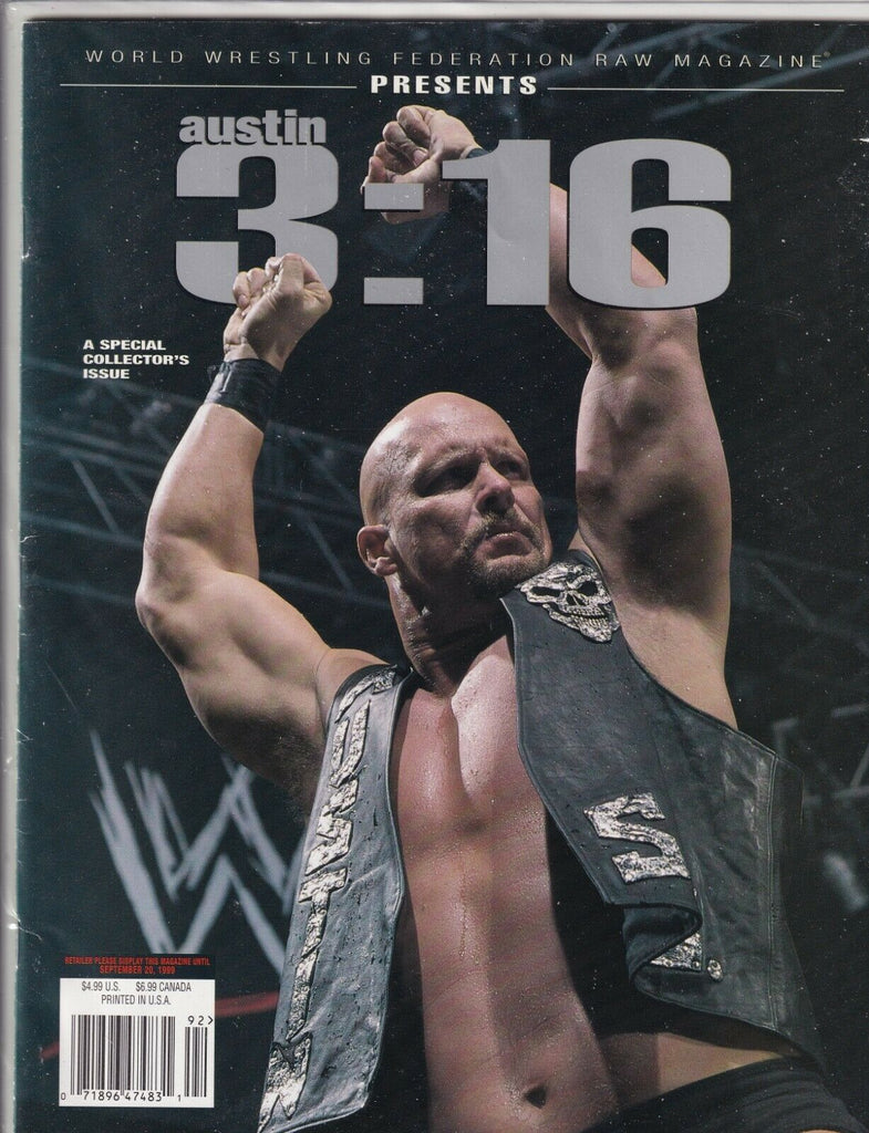 WWF Raw Magazine Stone Cold 3:16 Special September 1999 061419nonr