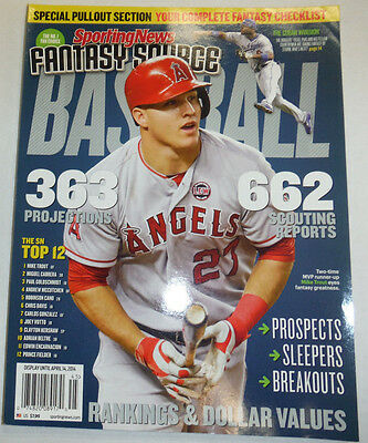 Sporting News Magazine Baseball Mike Trout 2014 011315R2