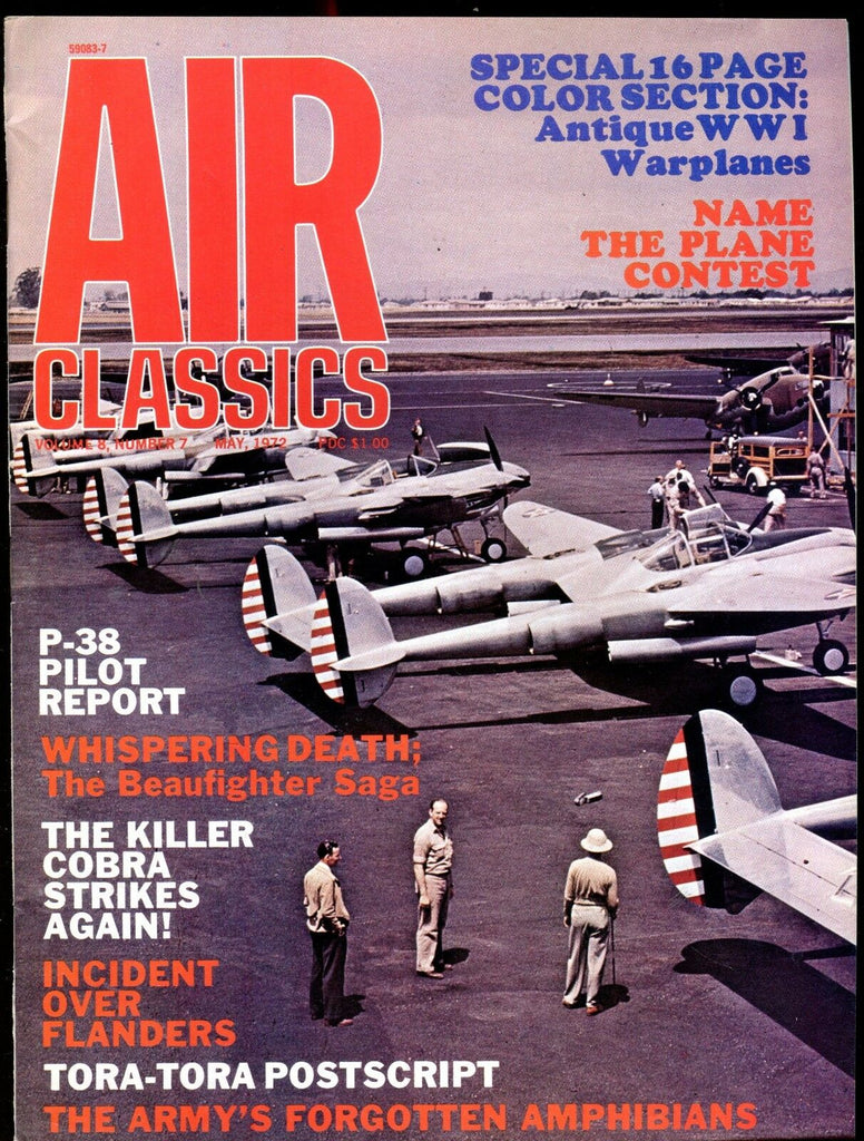 Air Classics Magazine May 1972 P-38 Pilot Report EX No ML 120716jhe
