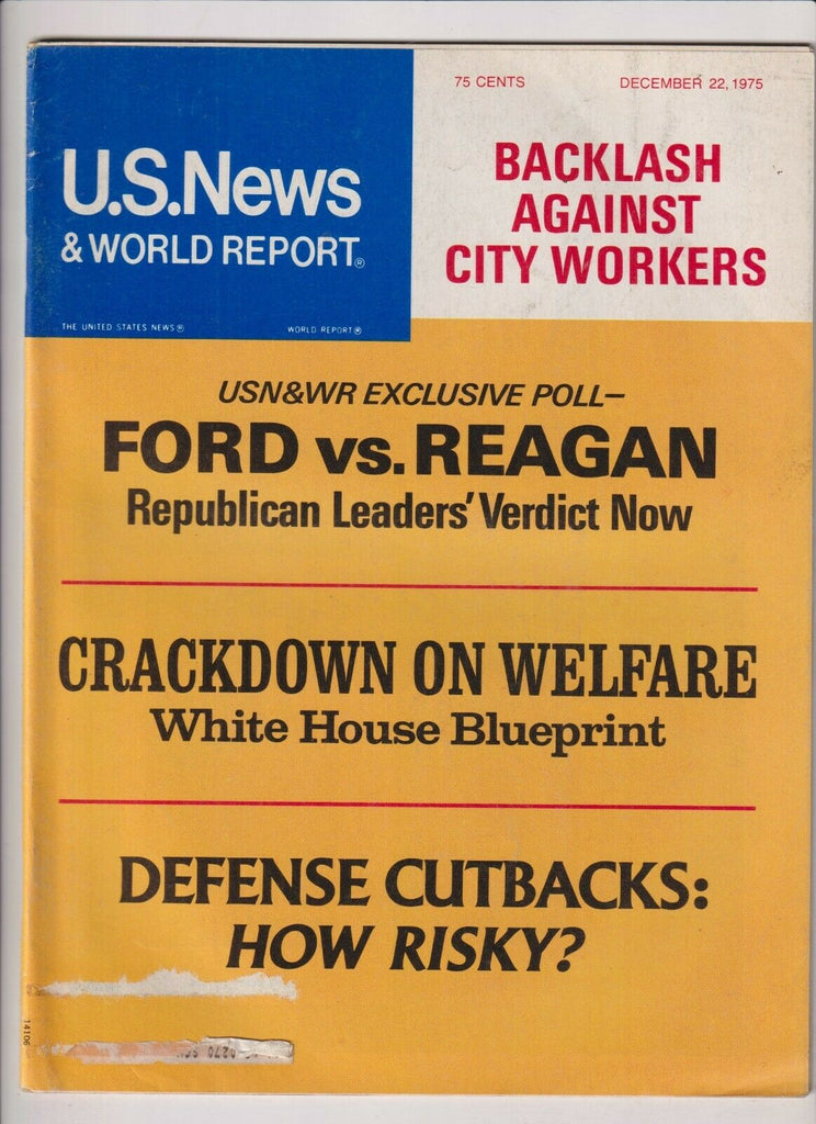U.S. News Mag Henry Ford Ronald Reagan December 22, 1975 112019nonr