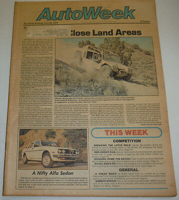 AutoWeek Magazine A Nifty Alfa Sedan July 1978 123014R
