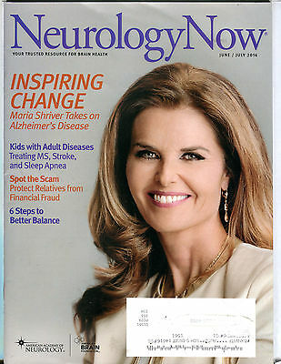 Neurology Now Magazine June/July 2016 Maria Shriver EX 080816jhe