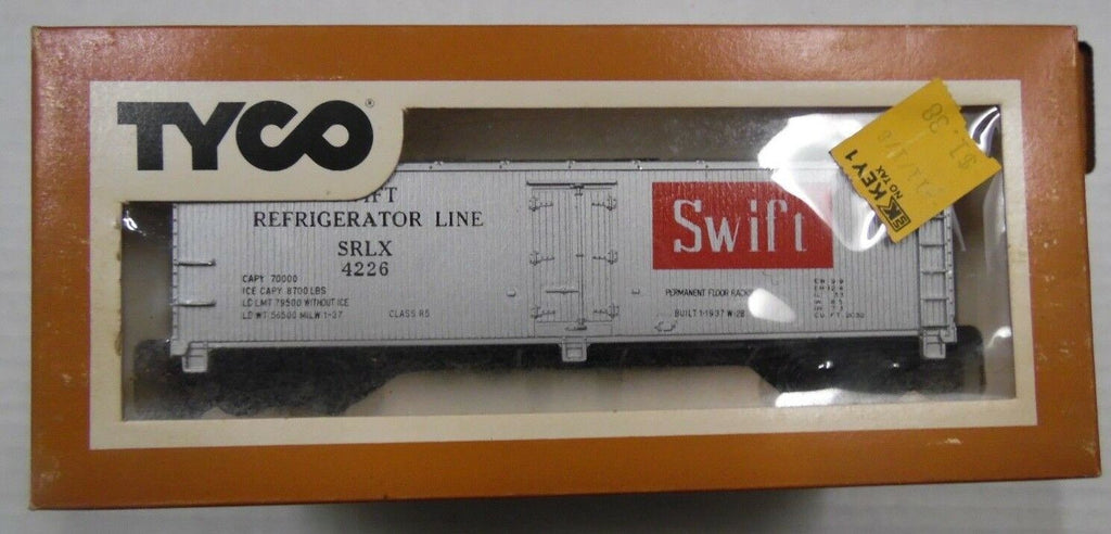 Reefer Car 40ft Swift 329A TYCO HO Scale Train 010118DBTr2