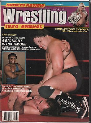 Sports Review Wrestling 1984 Annual Bruno Sammartino, Tommy Rich EX 120915DBE