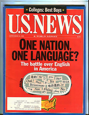 U.S. News & World Report September 25 1995 English In America EX 080616jhe