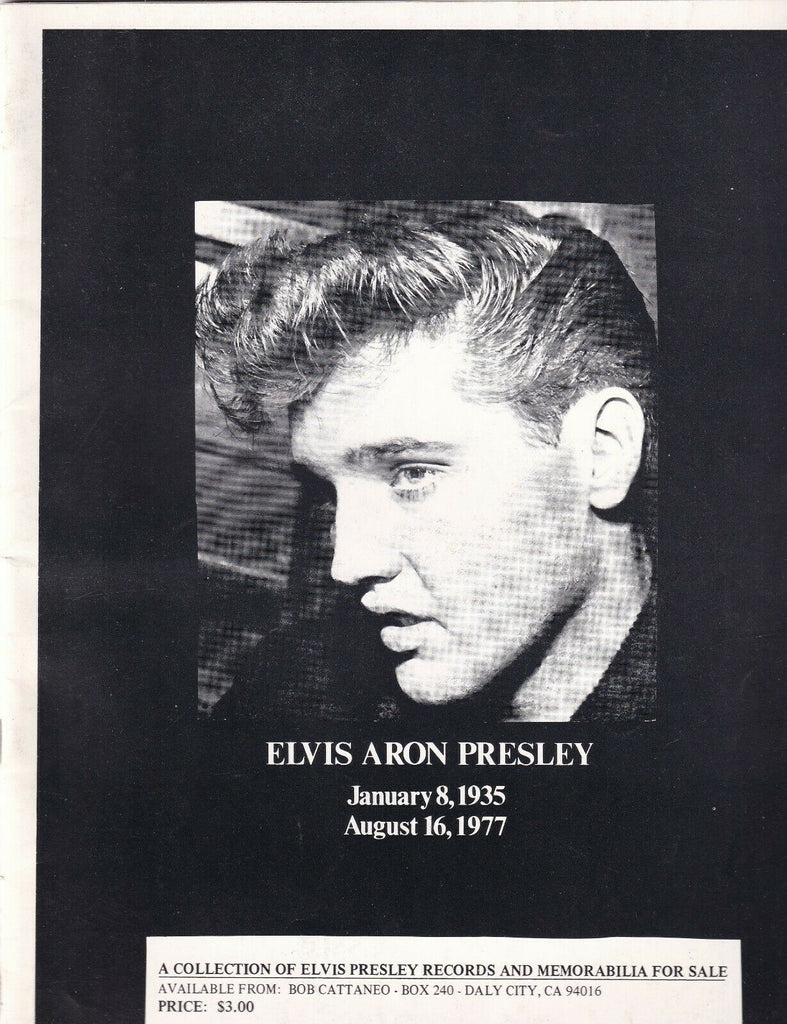 Elvis Aron Presley Catalog Memorabilia For Sale 1980s 062819nonr