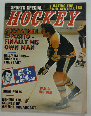 Sports Special Hockey Magazine Esposito & Billy Harris April 1973 052115R2