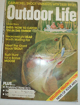 Outdoor Life Magazine Bass How To Catch Em & Brook Trout June 1975 011215R
