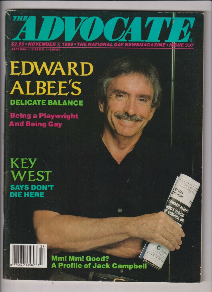 The Advocate Gay Interest Mag Edward Albee November 7, 1989 031220nonr