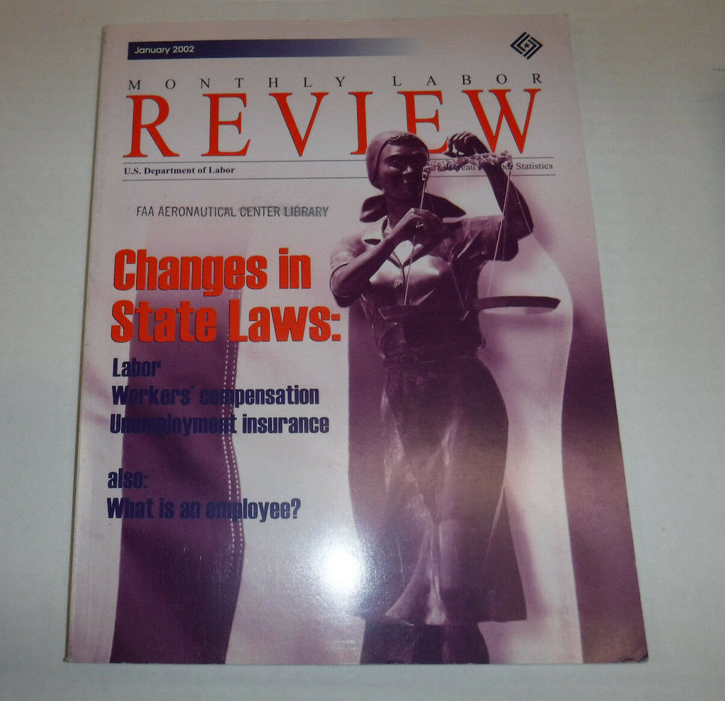 Monthly Labor Review Magazine Change In State Laws January 2002 FAL FAA 102016R