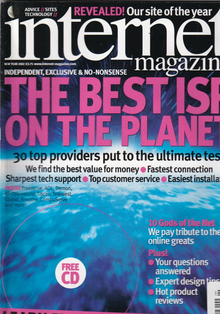 Internet Magazine The Best ISP On The Planet 2002 New Year 090319nonr