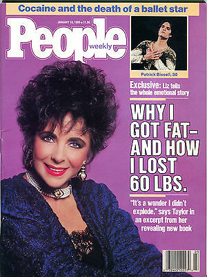 People Magazine January 18 1988 Elizabeth Taylor Patrick Bissell EX 012116jhe