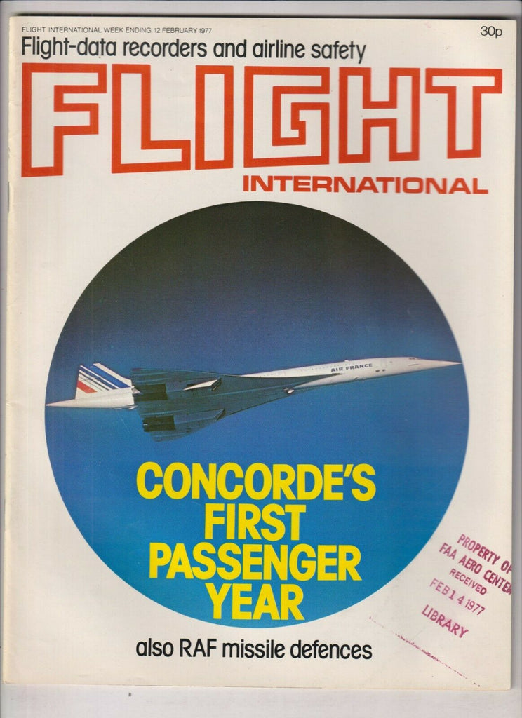 Flight International Mag Concorde's First Passenger February 12, 1977 022120nonr
