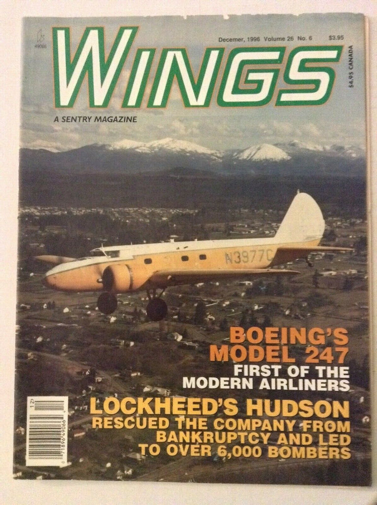 Wings Magazine Boeing's Model 247 Lockheed's Hudson December 1996 050319nonrh