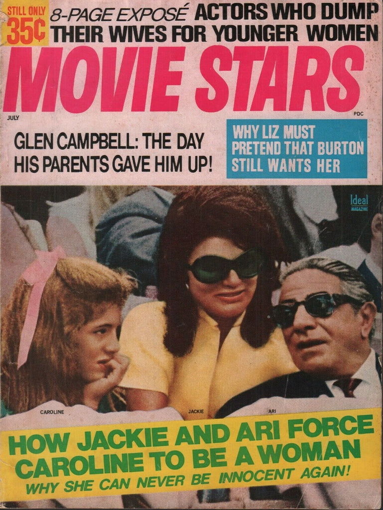 Movie Stars July 1970 Jackie Kennedy Caroline Ari Onassis 062019AME