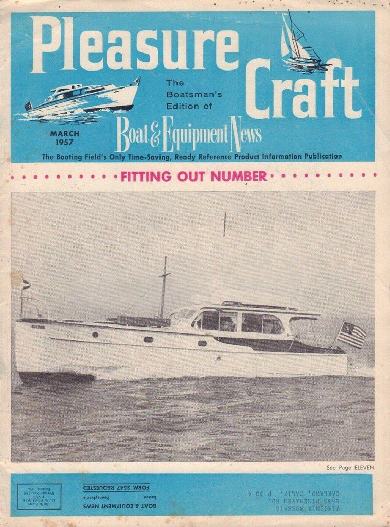 Pleasure Craft March 1957 Fitting out number 050217nonDBE