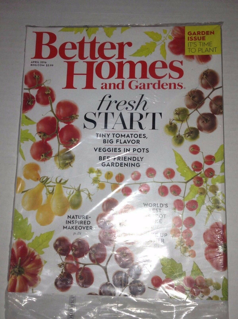 Better Homes & Garden Magazine Tiny Tomatoes April 2016 SEALED 032917NONRH