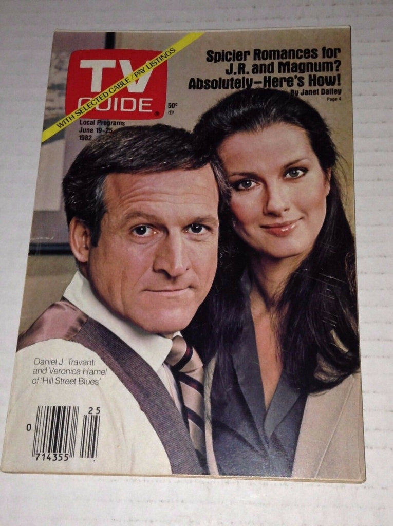 Tv Guide Magazine Daniel J. Travanti Veronica Hamel June 19-25 1982 021517RH
