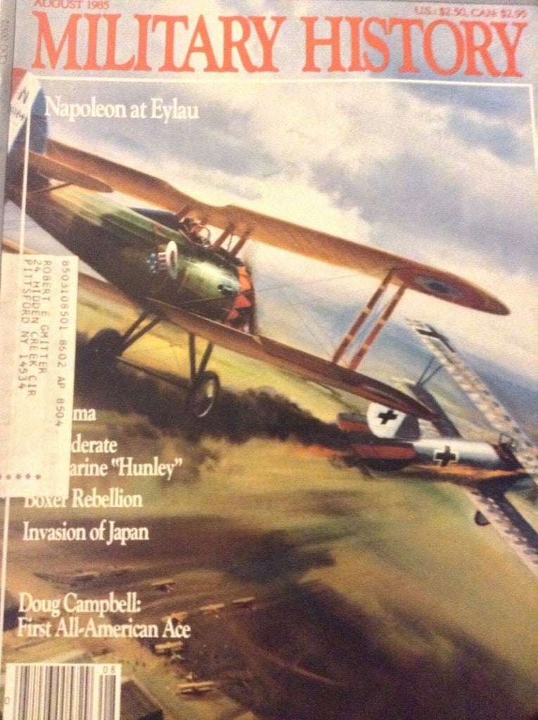 Military History Magazine Napoleon At Eylau August 1985 112918nonrh