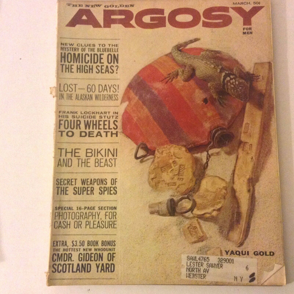 Argosy Magazine Four Wheels To Death March 1962 052217nonrh