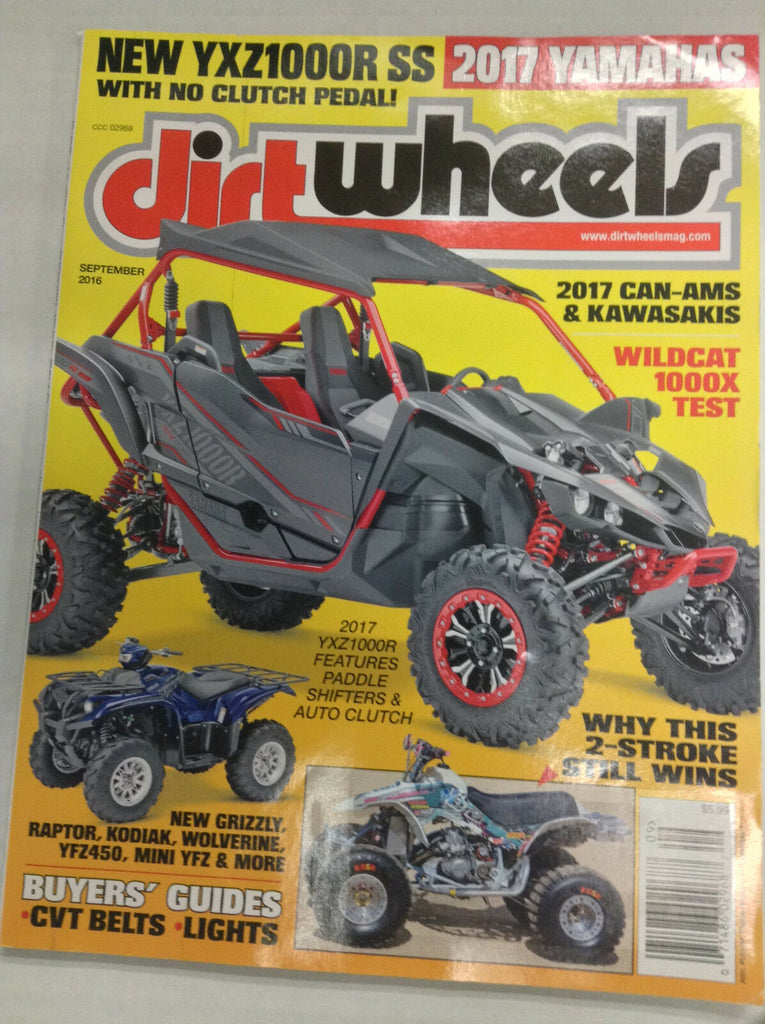 Dirt Wheels Magazine Buyer's Guide CVTR Belts Lights September 2016 032717nonR