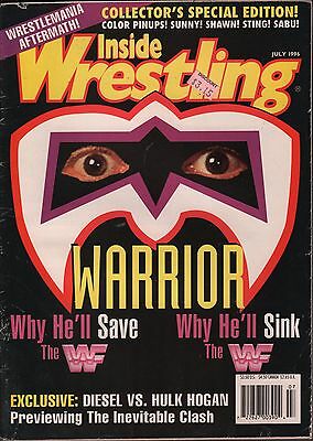 Inside Wrestling July 1996 The Ultimate Warrior, Hulk Hogan VG 122315DBE