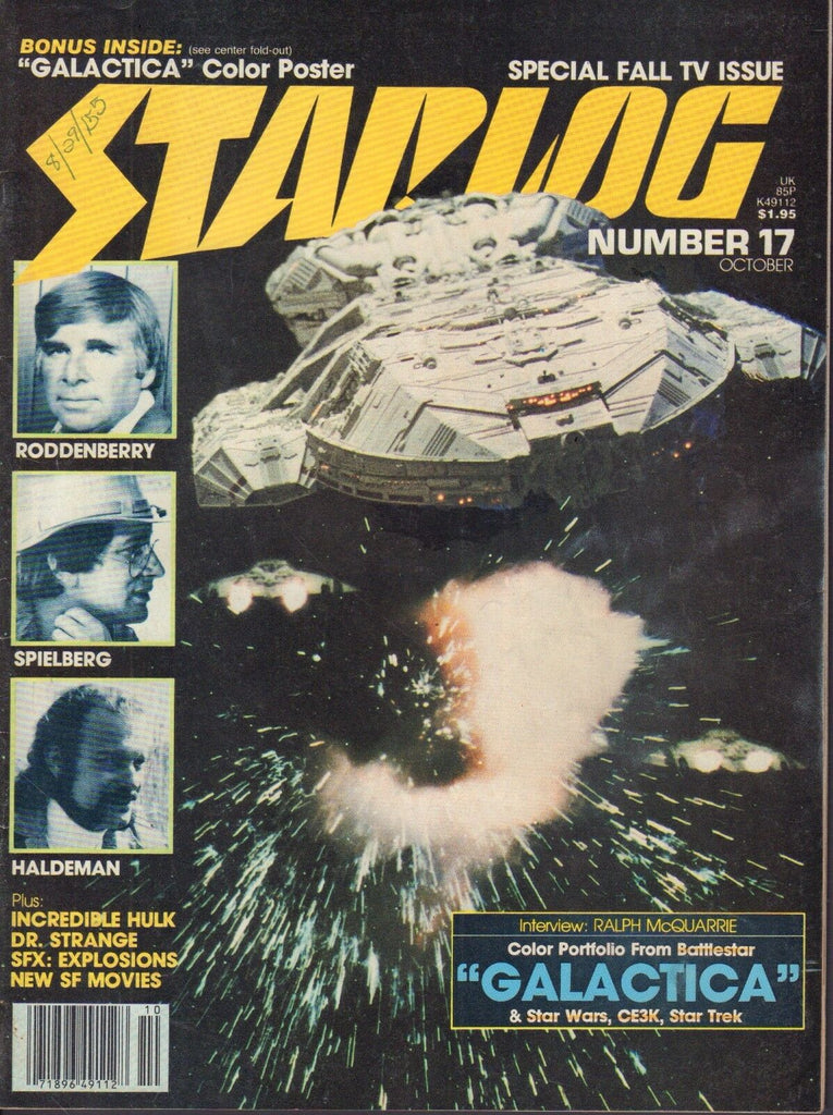 Starlog October 1978 Spielerg, Roddenberry, Haldman, Galactica 022817nonDBE2