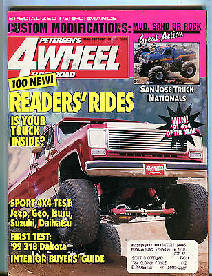 Petersen's 4-Wheel & Off Road Magazine October 1991 Jeep Geo EX 081116jhe
