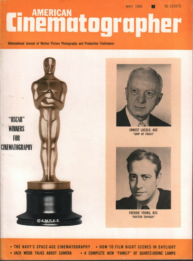 American Cinematographer May 1966 Ernest Laszlo Freddie Young 010720AME2