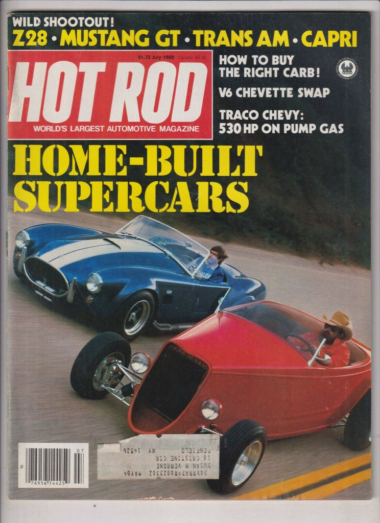 Hot Rod Mag Home-Built Supercars , Mustang GT & Trans Am July 1982 031620nonr