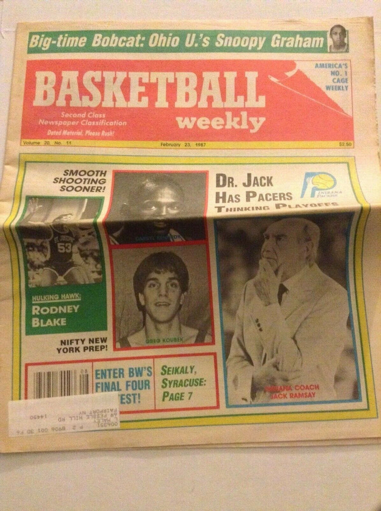 Basketball Weekly Rodney Blake February 23, 1987 091119nonrh