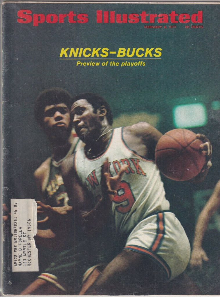 Sports Illustrated Knicks-Bucks In Playoffs February 8, 1971 091619nonr