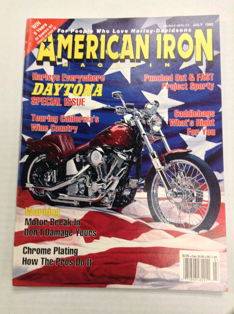 American Iron Magazine Daytona Special Touring California July 1992 031017NONRH