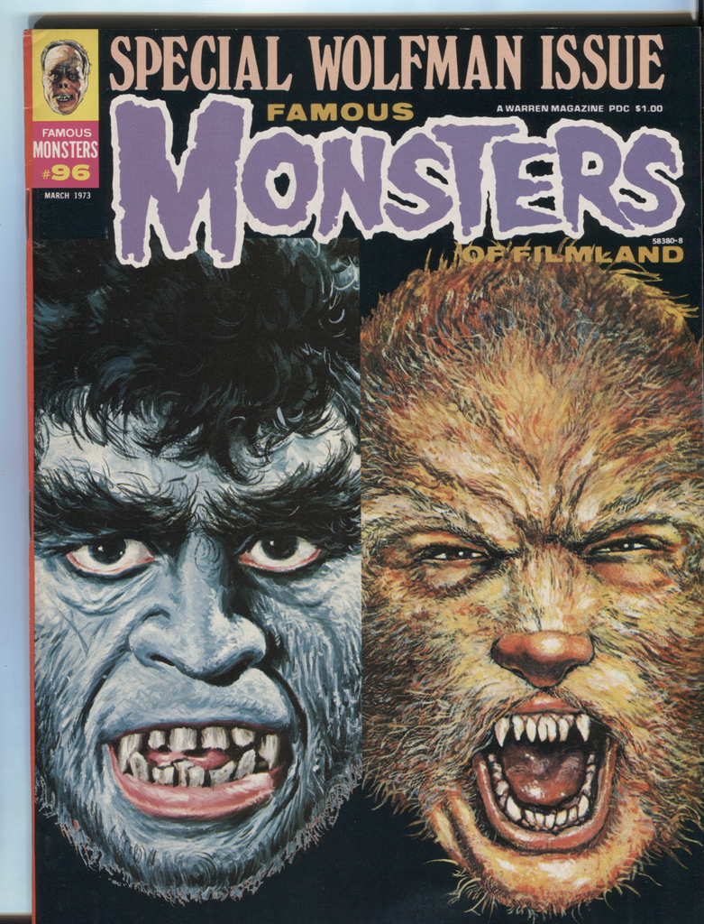 Famous Monsters of Filmland #96 March 1973 Wolfman Special 022521DBE