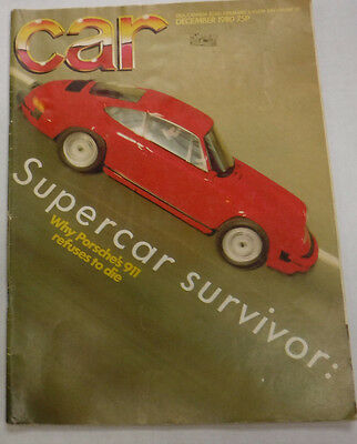 Car Magazine Supercar Porsche 911 December 1980 072715R
