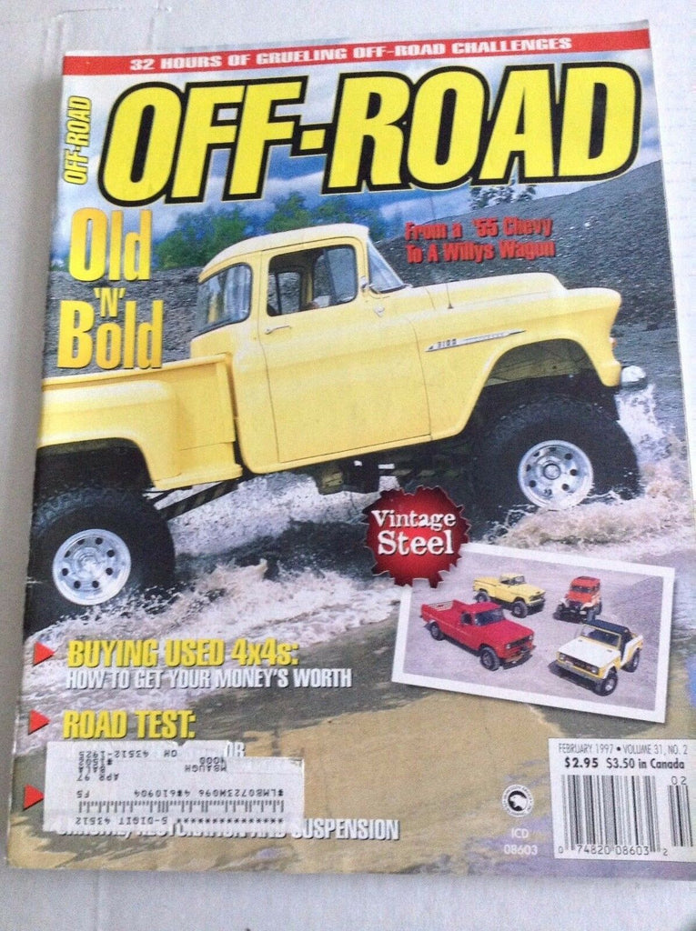 Off-Road Magazine '55 Chevy To A Willys Wagon February 1997 032217NONRH
